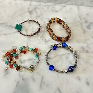 Colorful Beaded Bracelet Set
